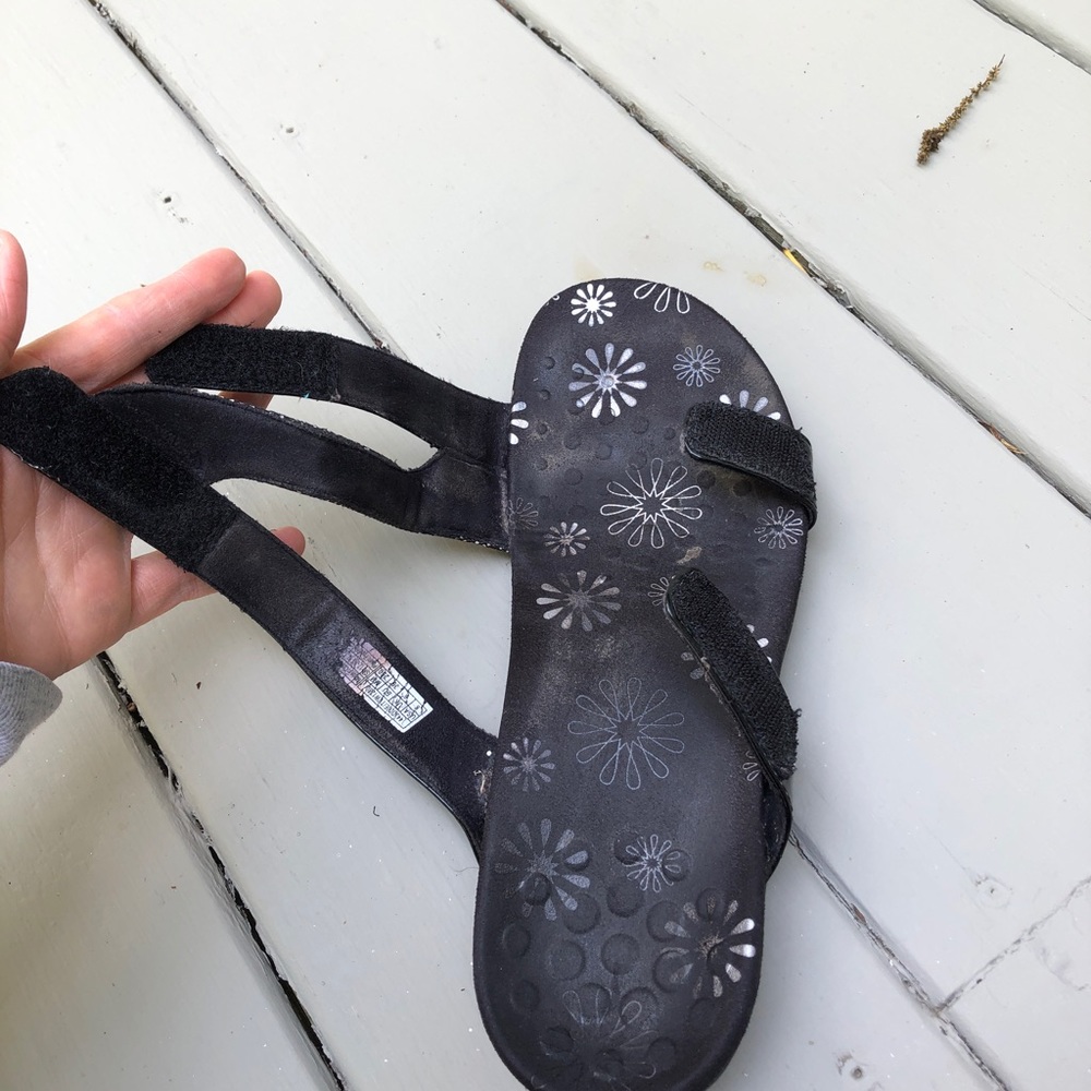 Women's US 8 Vionic Jodie Black Gray Slip-on Podiatrist Designed Sandals. GUC - Picture 4 of 7